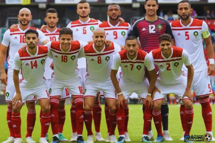صورة تذكارية للمنتخب المغربي في كأس العالم 2018