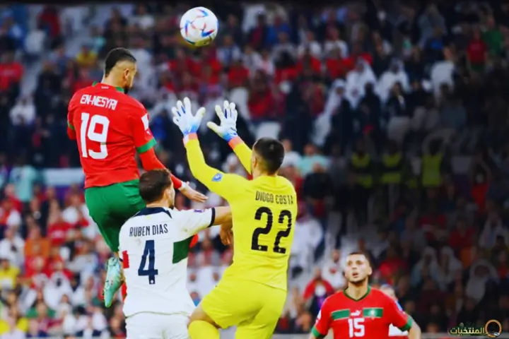 يوسف النصيري يسجل هدف الفوز على البرتغال في مونديال قطر 2022